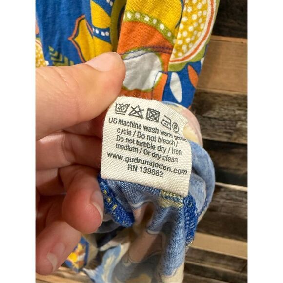 Gudrun Sjoden colorful dress pockets discoloration size M - Picture 7 of 10